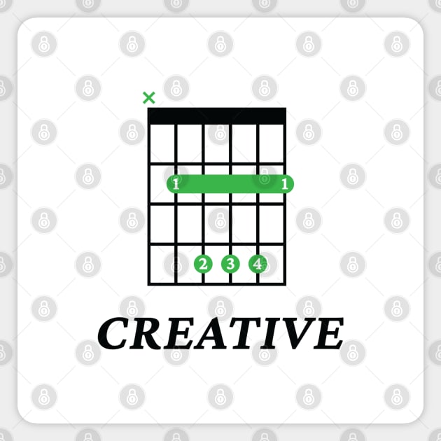 B Creative B Guitar Chord Tab Light Theme Sticker by nightsworthy